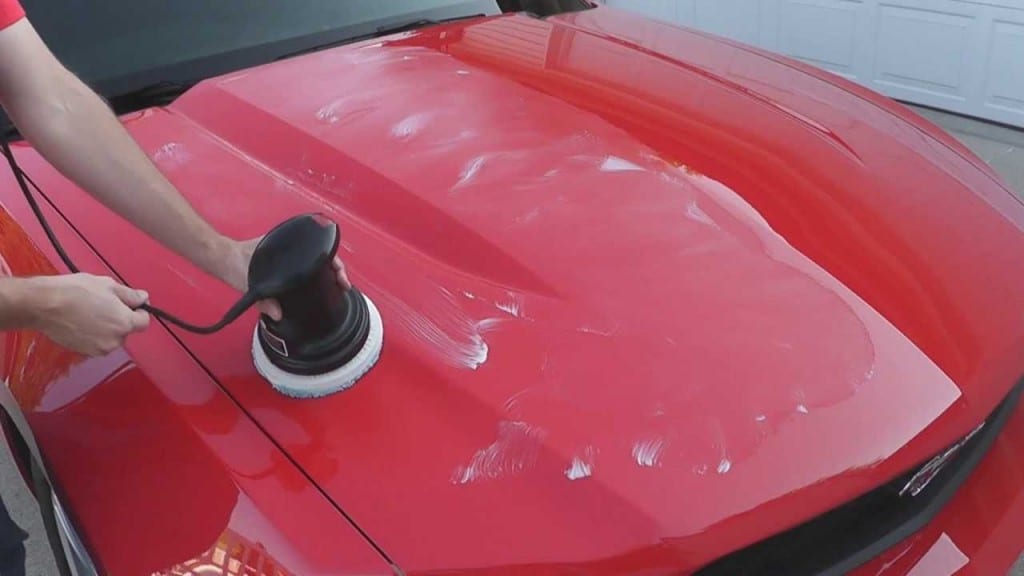 wax on a car