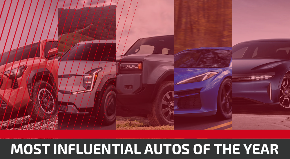 The Most Influential Autos of the Year banner.